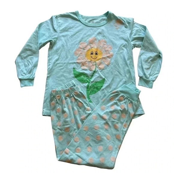 Carters White Green Orange Short/ Long Sleeves Pajama Set Bundle SZ 12 #2042 - Picture 5 of 7